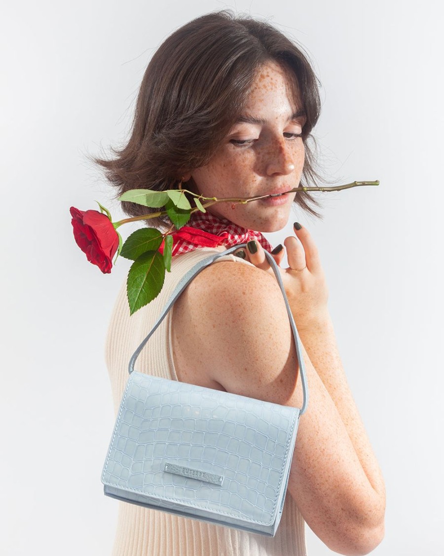 Handbags Euterpe Studio | Isidora Mini Digital Baby Blue