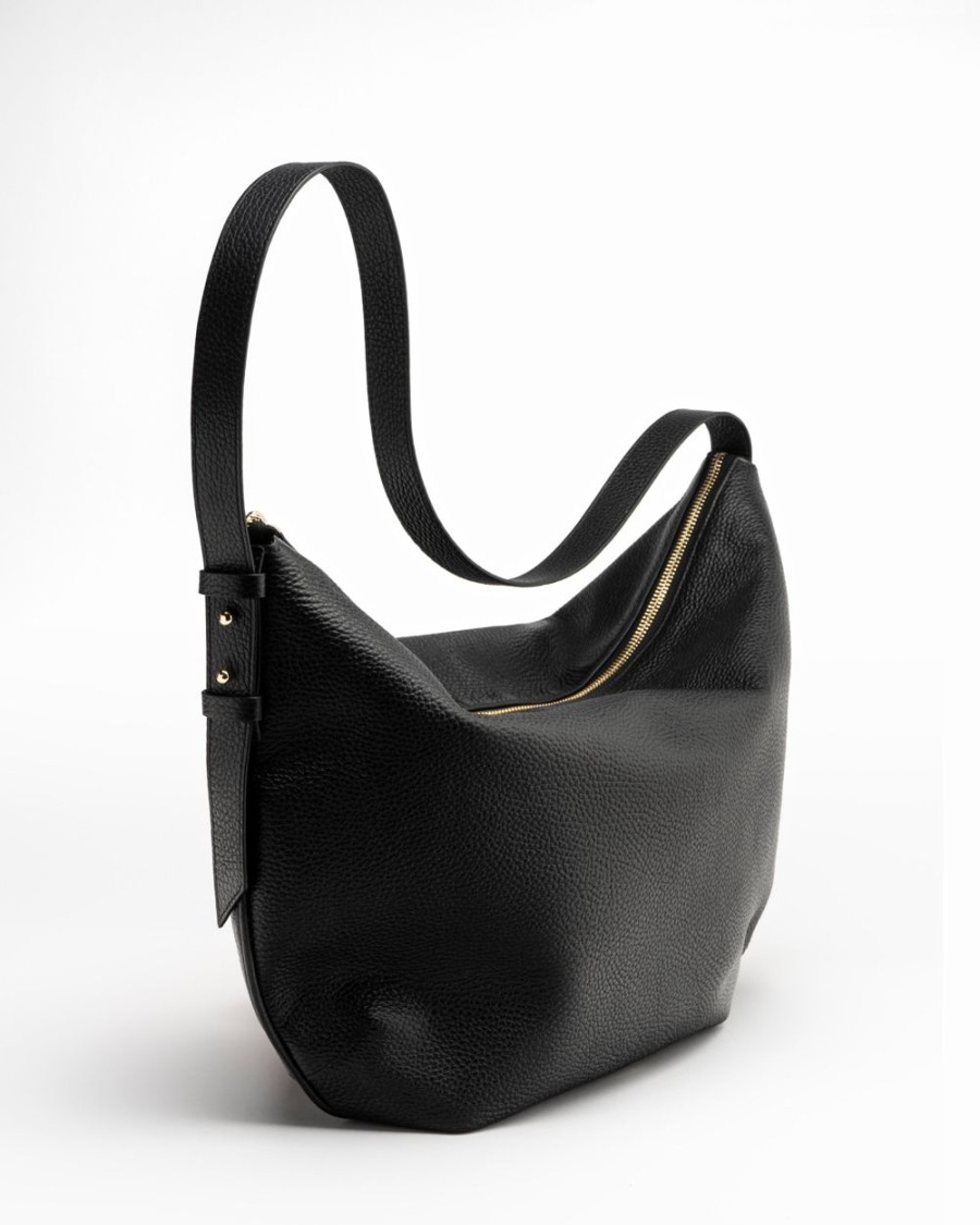 Shoulderbags Euterpe Studio | Clio Media Black Martellato