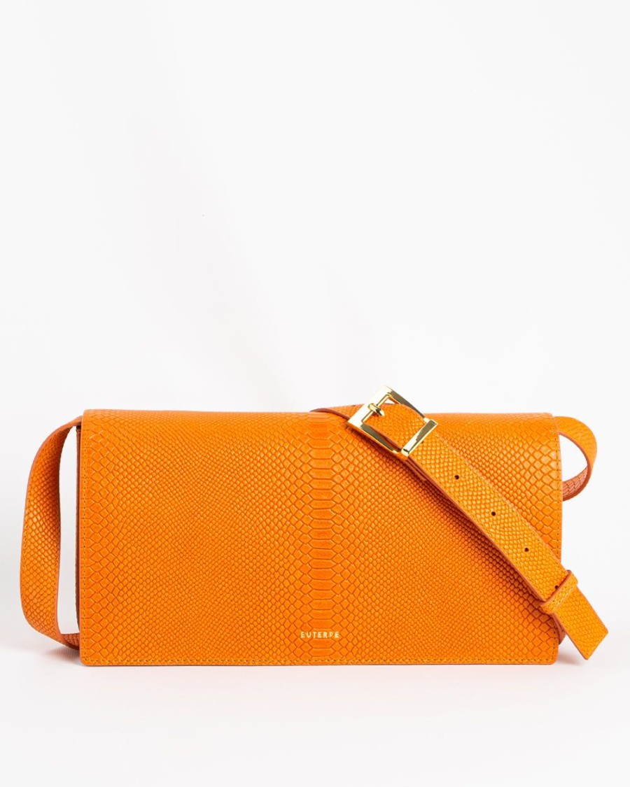 Handbags Euterpe Studio | Neroli Watersnake Orange