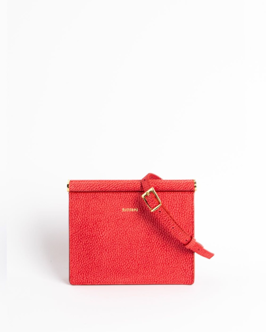 Handbags Euterpe Studio | Cetra Mini Brushed Scarlet