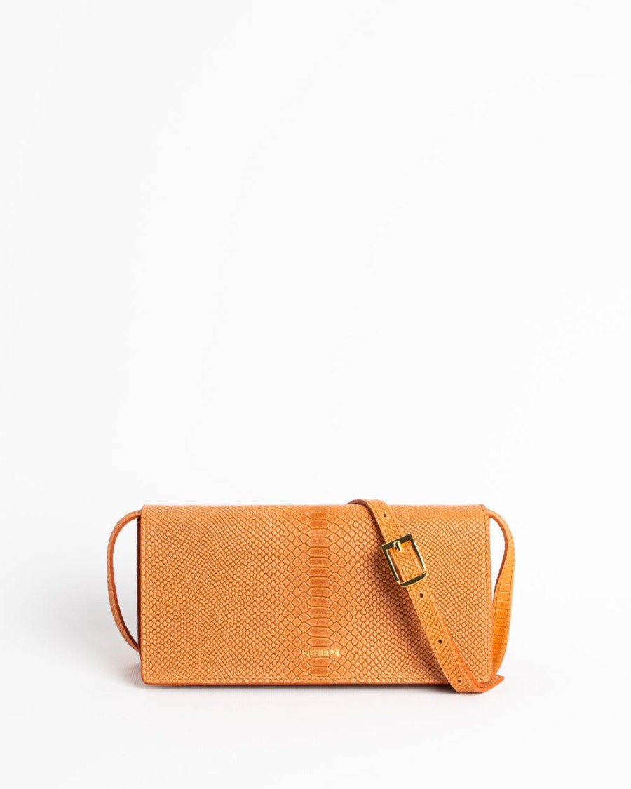 Crossbodybags Euterpe Studio | Neroli Mini Watersnake Orange