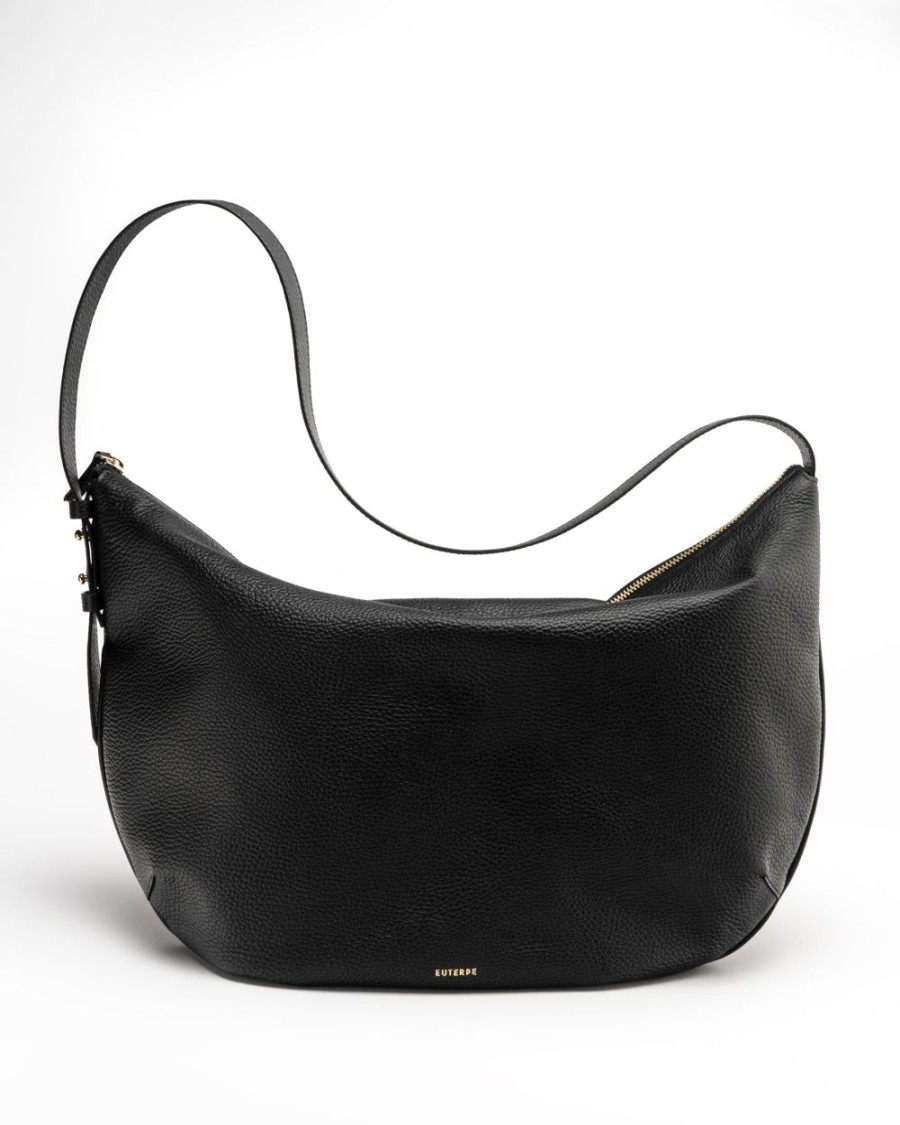 Crossbodybags Euterpe Studio | Clio Macro Black Martellato