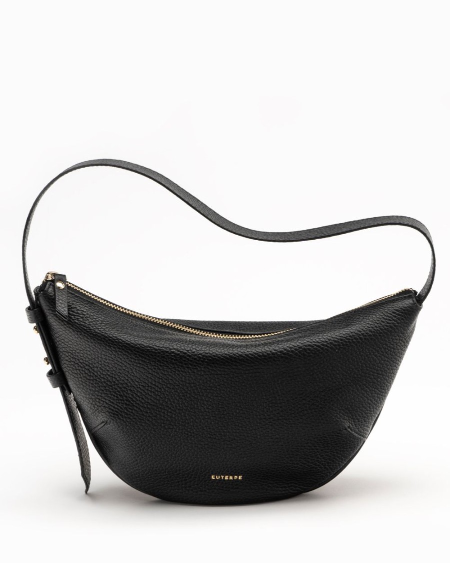 Shoulderbags Euterpe Studio | Clio Mini Black Martellato