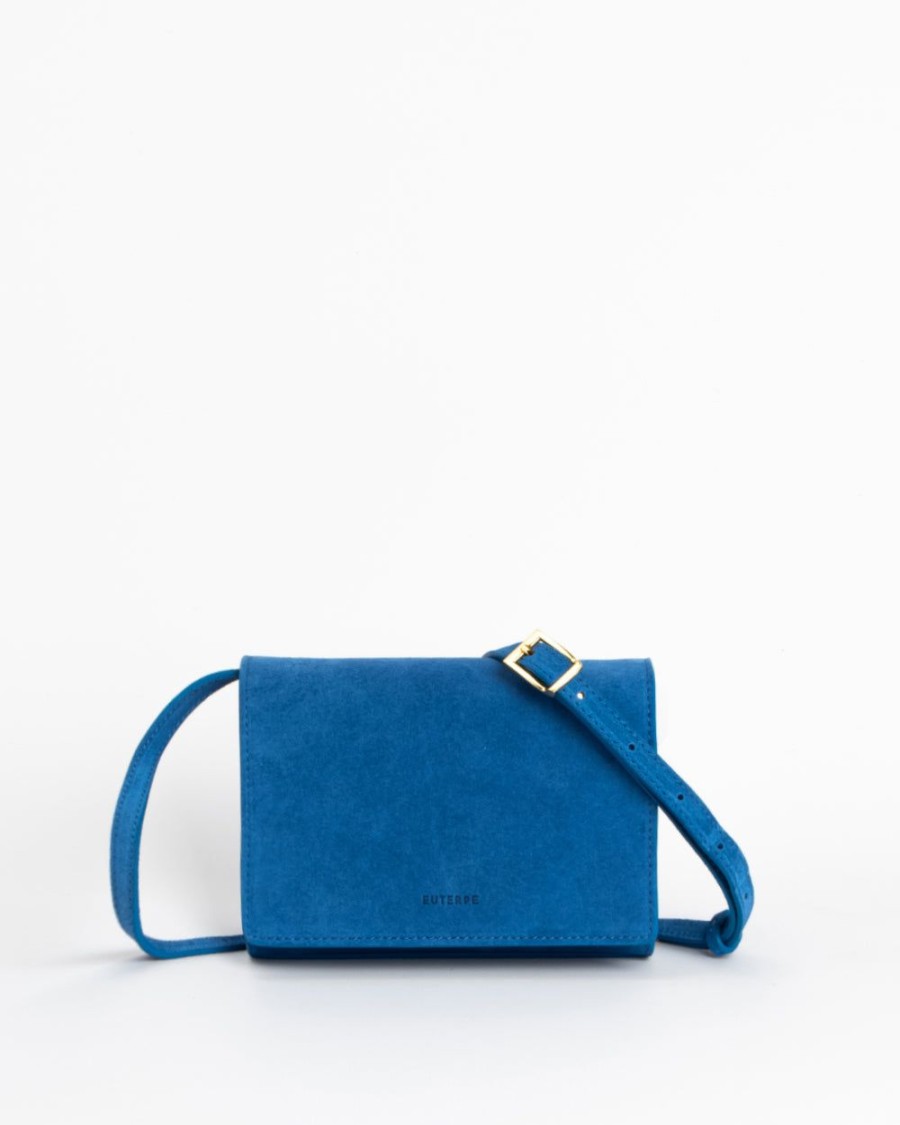 Handbags Euterpe Studio | Isidora Mini Velvet Mediterraneo