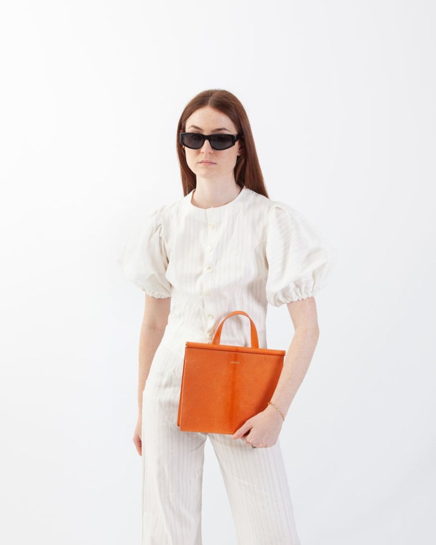 Handbags Euterpe Studio | Cetra Watersnake Orange