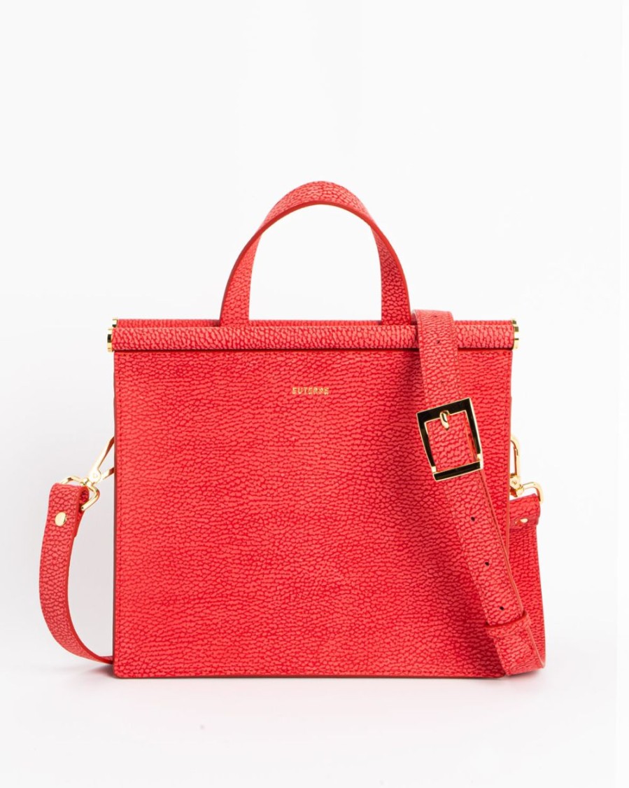 Handbags Euterpe Studio | Cetra Brushed Scarlet