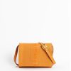 Handbags Euterpe Studio | Isidora Mini Watersnake Orange